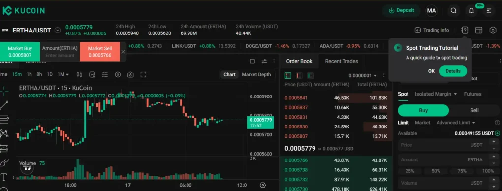 KuCoin Exchange: Panduan Lengkap Trading Kripto di Indonesia kucoin exchange,kucoin sign up,kucoin market,kucoin token,kucoin wallet,kucoin download,kucoin indonesia,download kucoin,kucoin adalah,kcs crypto price,Cara daftar KuCoin,Cara trading di KuCoin,KuCoin login,KuCoin app Indonesia,KuCoin spot trading,KuCoin futures Indonesia,KuCoin margin trading,KuCoin staking,KuCoin KCS (KuCoin Shares),KuCoin referral Indonesia,Biaya trading KuCoin,Cara deposit di KuCoin,Cara withdraw dari KuCoin,KuCoin tanpa verifikasi,Keamanan KuCoin,KuCoin legalitas di Indonesia,KuCoin promo dan bonus,KuCoin exchange terbaik,KuCoin listing koin baru,KuCoin leverage trading,KuCoin trading bot,KuCoin customer service Indonesia Screenshot Trading Spot KuCoin Exchange. kucoin.com