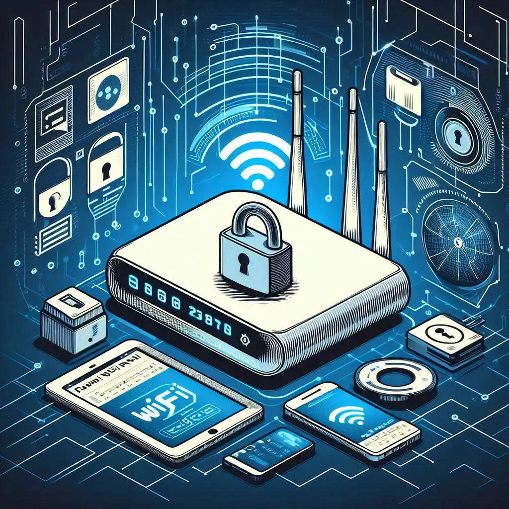 Cara Ganti Password WiFi Semua Provider (Indihome, Biznet, MyRepublic, First Media) Cara Ganti Password WiFi,ganti password wifi,cara mengganti password wifi,cara merubah password wifi Cara Ganti Password WiFi Semua Provider. Image generated by AI