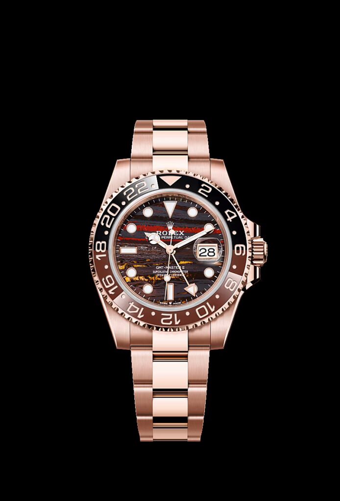 Rolex GMT-Master II Everose Gold 126715CHNR: Pesona Dial Tiger Iron Rolex GMT-Master II Everose Gold,dial tiger iron,126715CHNR Rolex GMT-Master II Everose Gold 126715CHNR: Pesona Dial Tiger Iron