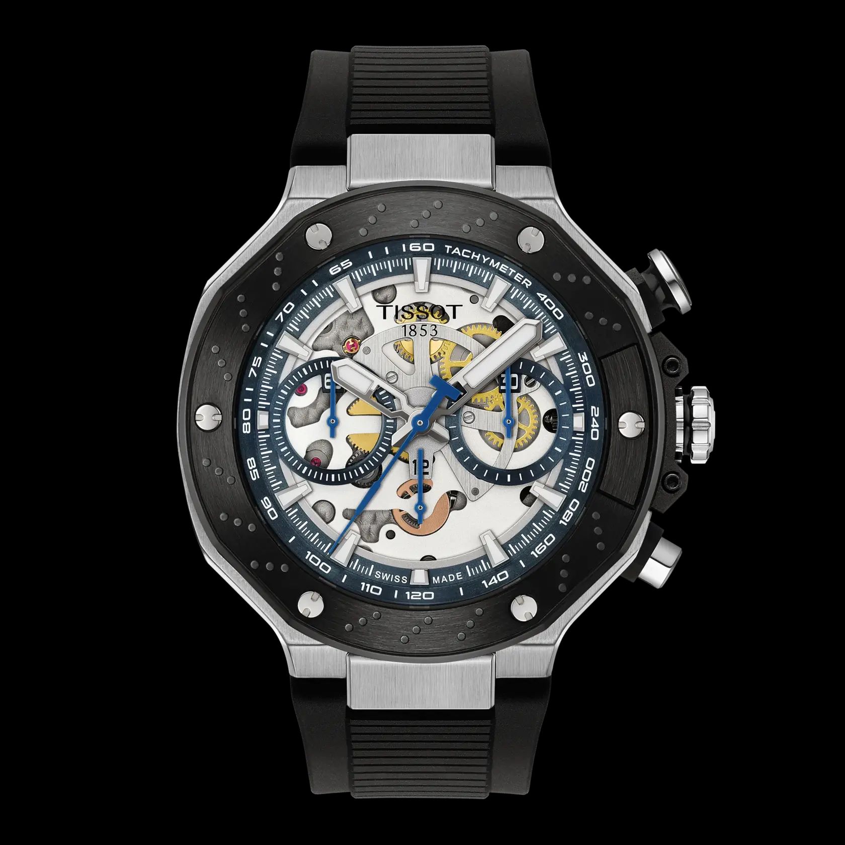 Detail Dial Openworked Jam Tangan Tissot T-Race MotoGP 2025 yang Memukau