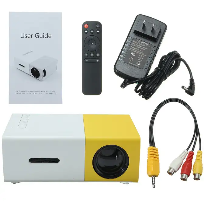 Review jujur kualitas gambar proyektor mini murah 200 ribuan YG300